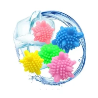 5 x reusable solid laundry washing machine balls to cleaning clothes