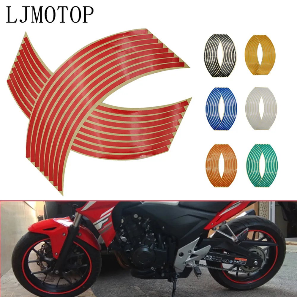 Наклейка на колеса мотоцикла Светоотражающая наклейка обод лента для Honda VT1100 X 11