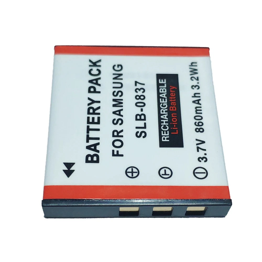 Запасные части для камеры батареи SLB-0837 SLB0837 SLB 0837 SAMSUNG Digimax i5 i6 i50 L60 NV3 NV7 |