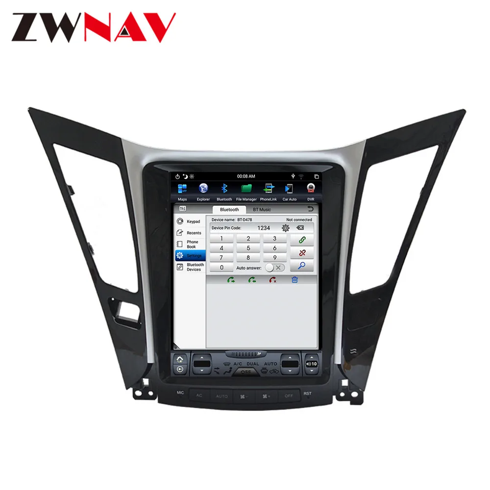 Автомобильный dvd плеер в стиле Tesla с вертикальным экраном Android 8 1 для Hyundai Sonata 2012 2013