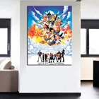 1 шт. настенный художественный аниме постер картина цельная Обезьяна D. Luffy постер настенная живопись для домашнего современного декора Холст оптом