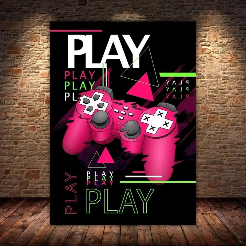 

HD Canvas Painting Gaming Handle Playstation Wall Art Game Controller Poster Print Picture for Living Room Interior Decor