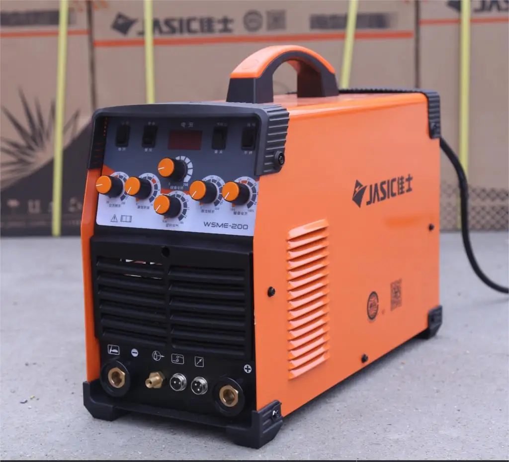 JASIC WSME-200 TIG-200P AC DC tig сварочный аппарат с аксессуарами двойной импульсный аргонодуговой сварочный аппарат бытовой алюминий