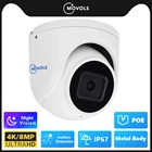MOVOLS 4K 8 Мп POE IP-камера Sony IMX326 наружная Водонепроницаемая P2P ONVIF металлическая чехол Женская камера видеонаблюдения