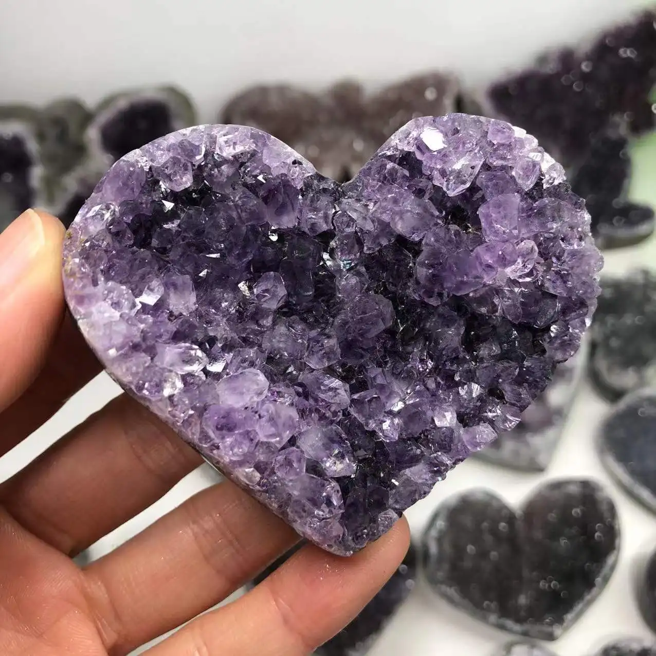 

Natural Dream Amethyst Love Cluster, Reiki Healing Quartz Crystal