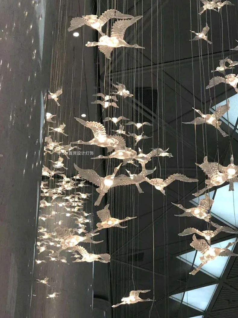 Воздушное подвесное украшение крылья птицы и лебедя офисный стол декоративная