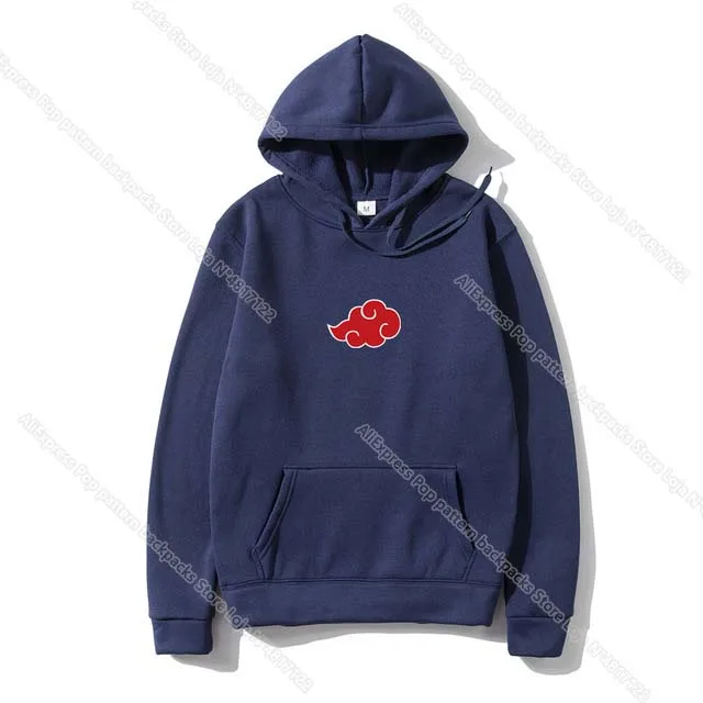 

Men Janpanese Anime Naruto Hoodies Unisex Akatsuki Cloud Symbols Sweatshirt Spring Autumn Pullover Sudadera Hombre Streetwears