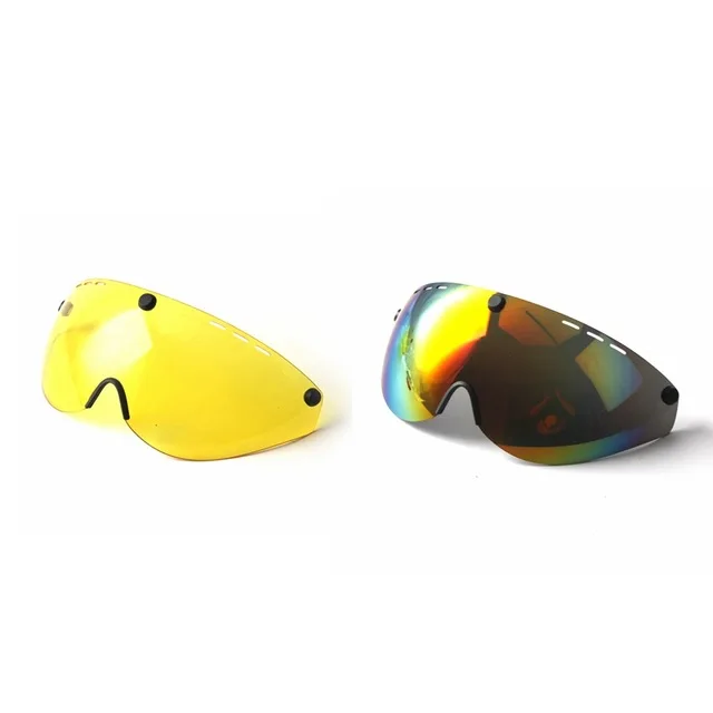 

3 Lens 280g Aero Goggles Bicycle Helmet Road Bike Sports Safety In-Mold Helmet Riding Mens Speed Airo Time-Trial Cycling Helmet