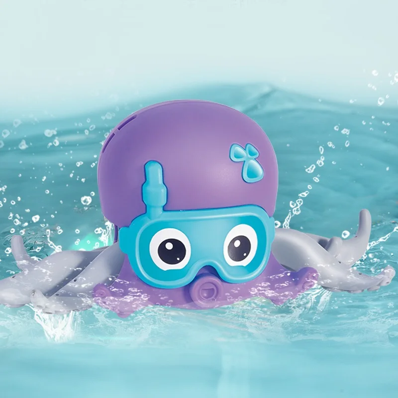 

Ainibear Cute Baby Bathing Toy Walk Swim for Boys Girls Kids Without Battery Octopus Strange Gift