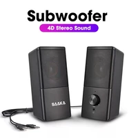 usb computer speakers 4d stereo surround sound bar pc speakers mini subwoofer speaker home theater dual music system altavoces