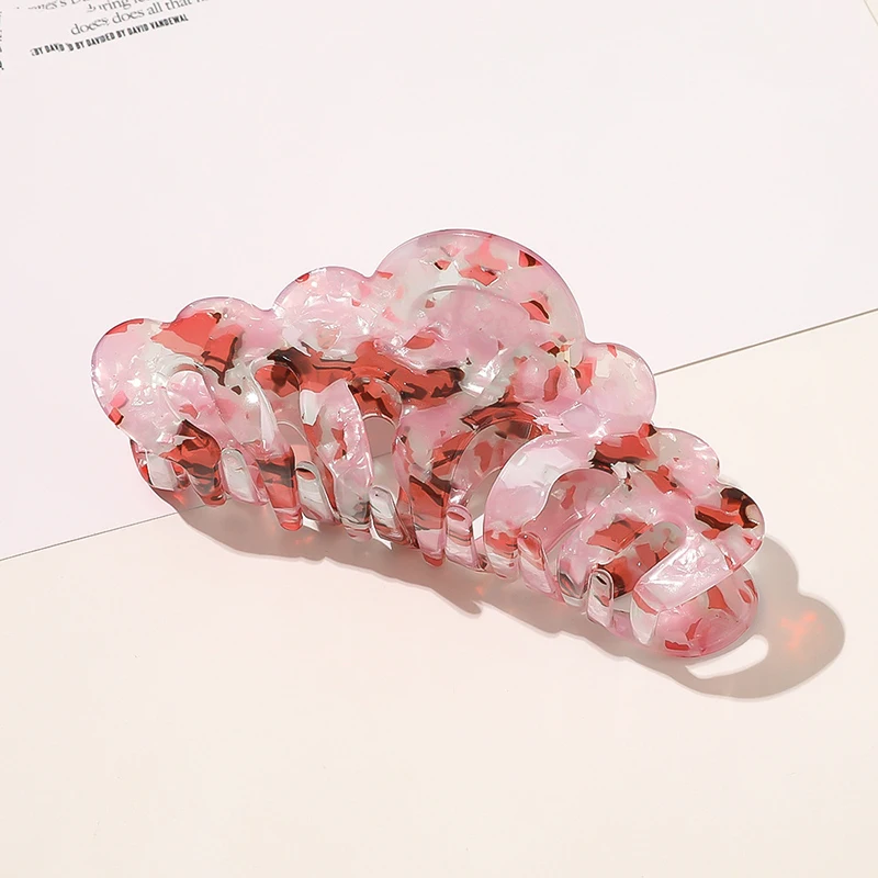 

Acrylic New Clip for Women Tough Leopard Plastic Hair Claw Large Size Hair Clamps Claw Clip Crab for Hair Accessories for Hair