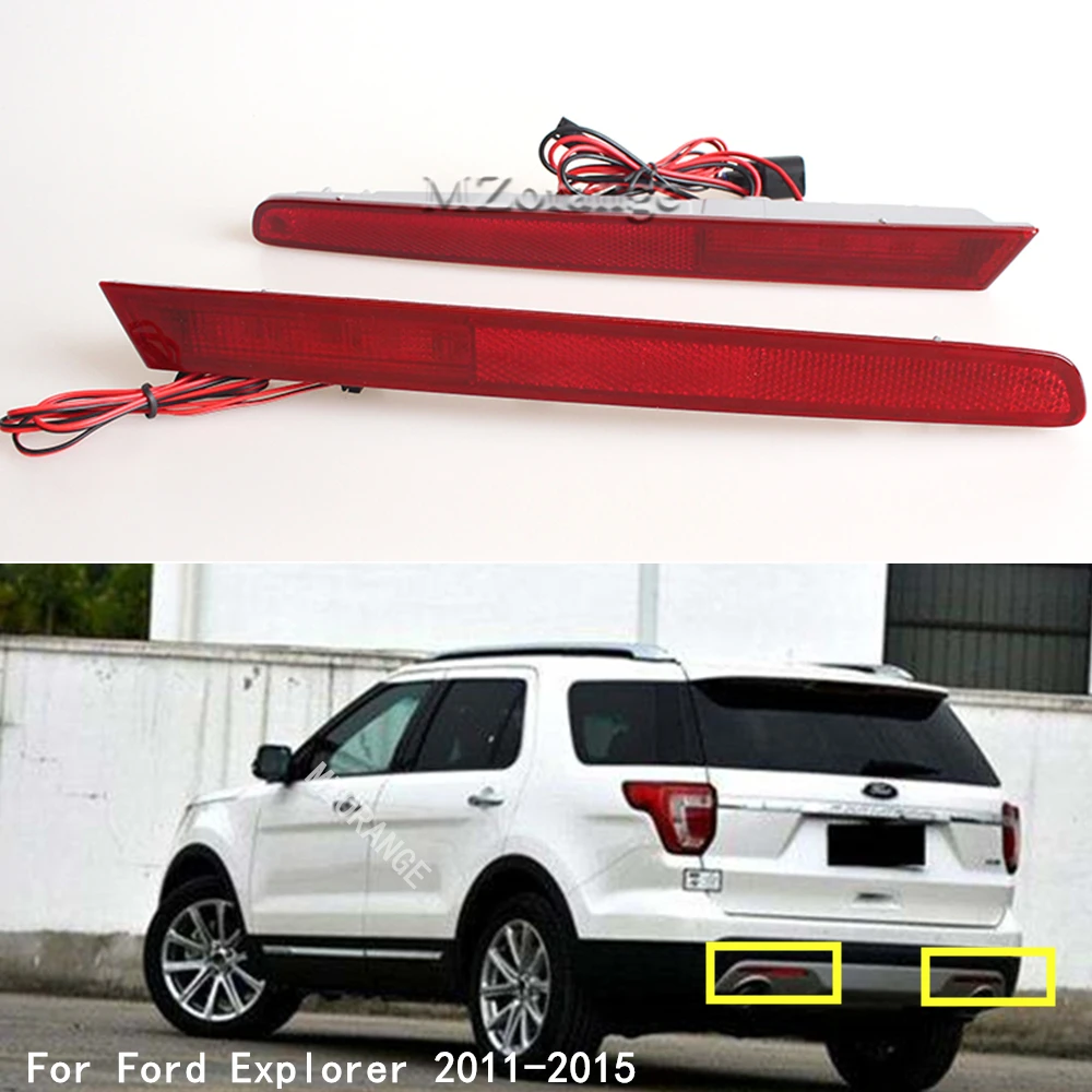 MZORANGE 2 предмета светодиодный задний бампер отражатель светильник для Ford Explorer 2011