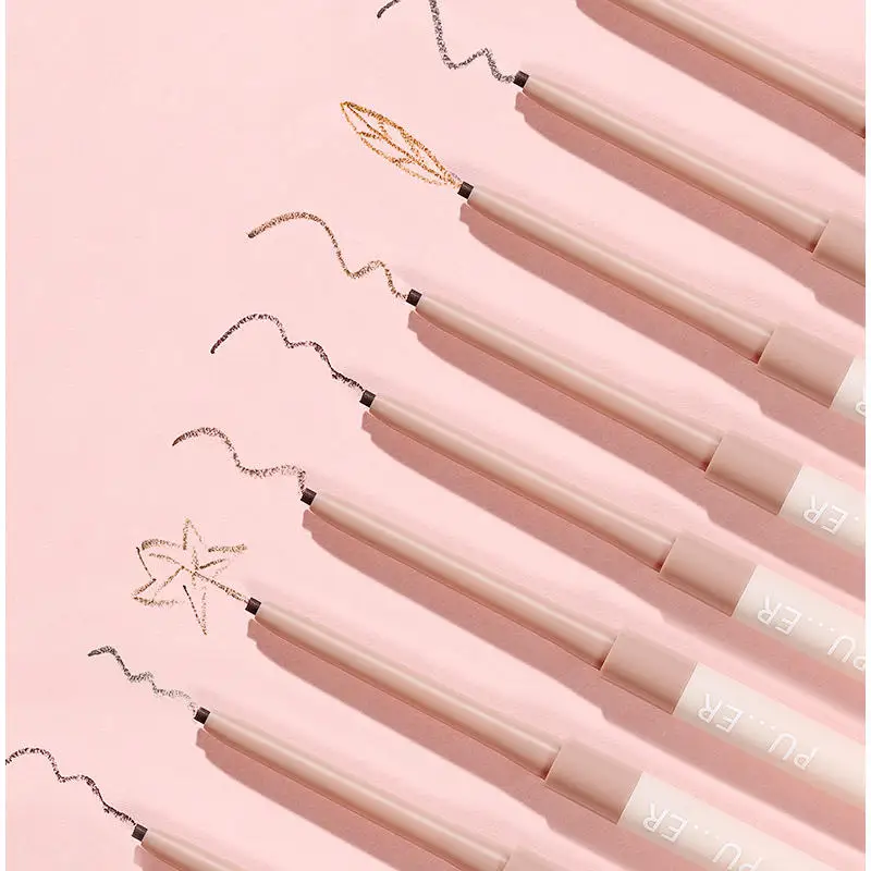 Ультратонкая кисть-карандаш для подводки бровей с защитой от пота гладкая