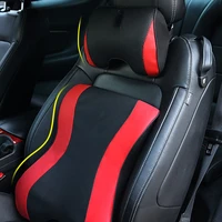 car seat headrest waist lumbar pillow detachable memory foam pillow for ford mustang 15 20 interior accessories