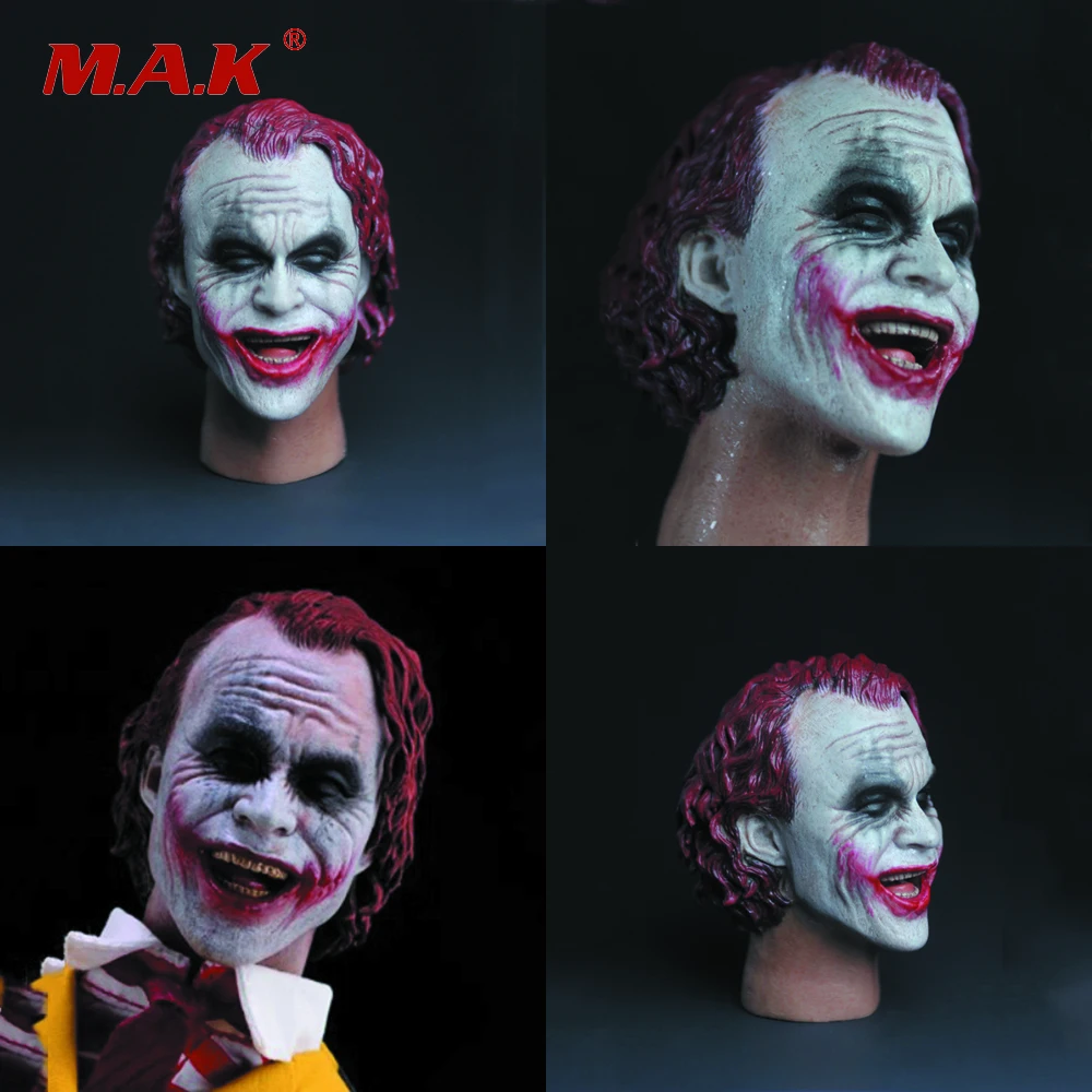 

1:6 Scale Male Red Haire Uncle Burger Smiley Clown Head Sulpt Carving Model for 12inches male body figure