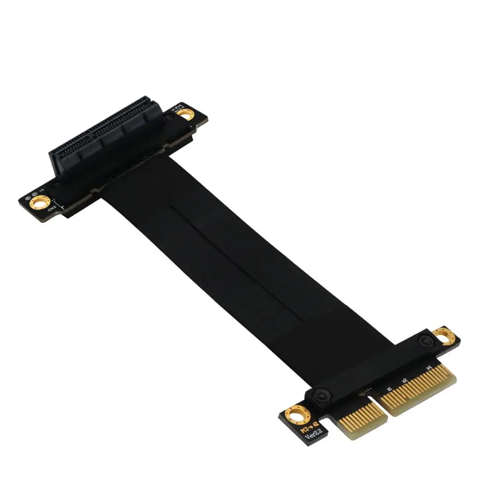 

New 24CM PCI-E Express 4X Slot Riser Card Ribbon Extender Extension Adapter Cable 18Apr30 Drop Ship