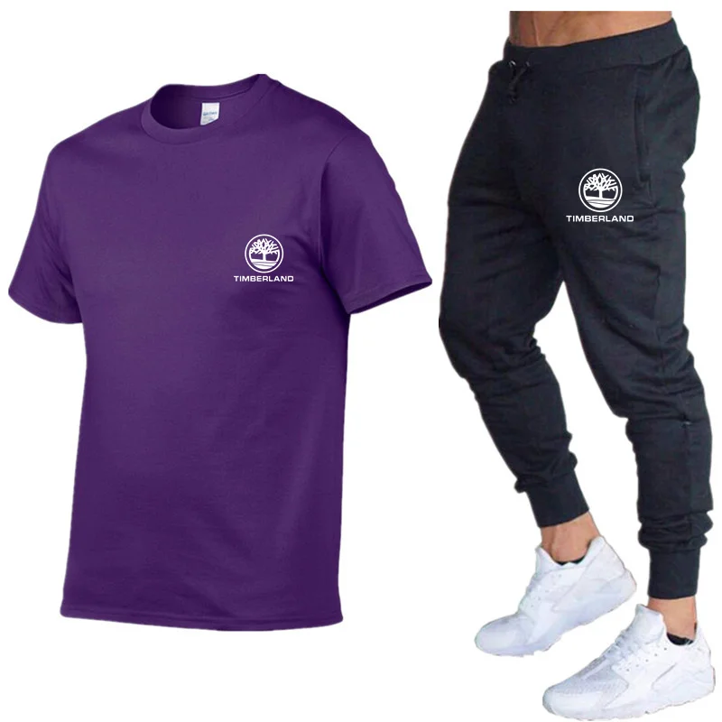 

Men's Casual Men's Suit Sportswear Summer Men's Suit Two Piece T-Shirt Brand Track Suit Men's Sportswear S-2XL