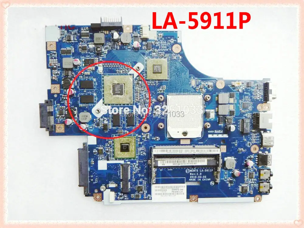 Wve02.001 para Acer Aspire 5552g 5551g Placa-mãe Ati hd Mbpuu02001 Testado Perfeito New75 La-5911p Mbwve02001 Mb.