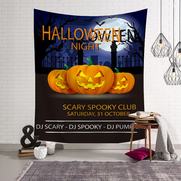 Сахарный Череп гобелен Хэллоуин трюк лечения ужас призрак настенный Декор для