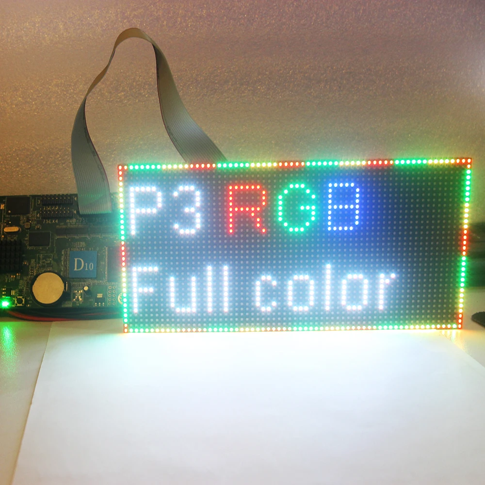 P3 светодиодный модуль панели экрана для помещений 3в1 RGB SMD 1/16 сканирование 192*96 мм 64*32 пикселей полноцветный P3 светодиодный модуль панели дисплея