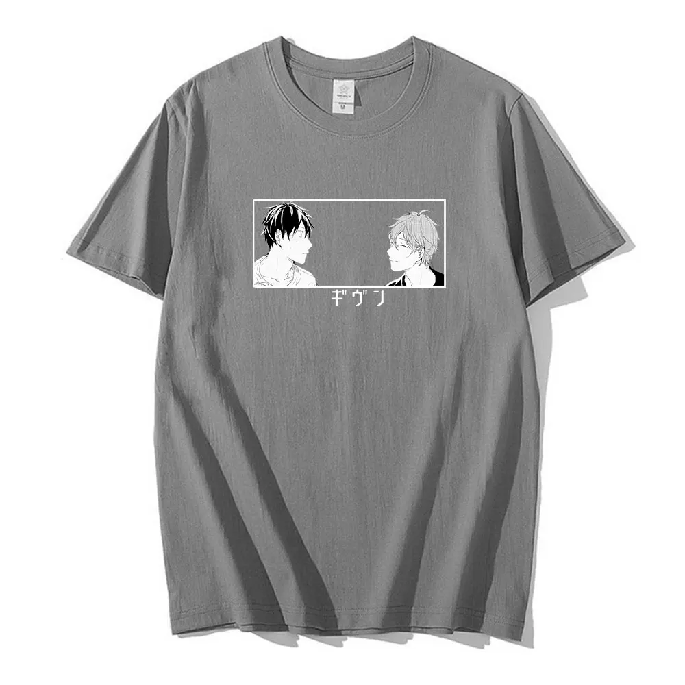 

Cartoon Graphic Tees Summer Tops Tshirt Female Given T Shirt Women Anime Sleeve Yaoi Bl Given Given Yaoi Japanese Manga T-shirt
