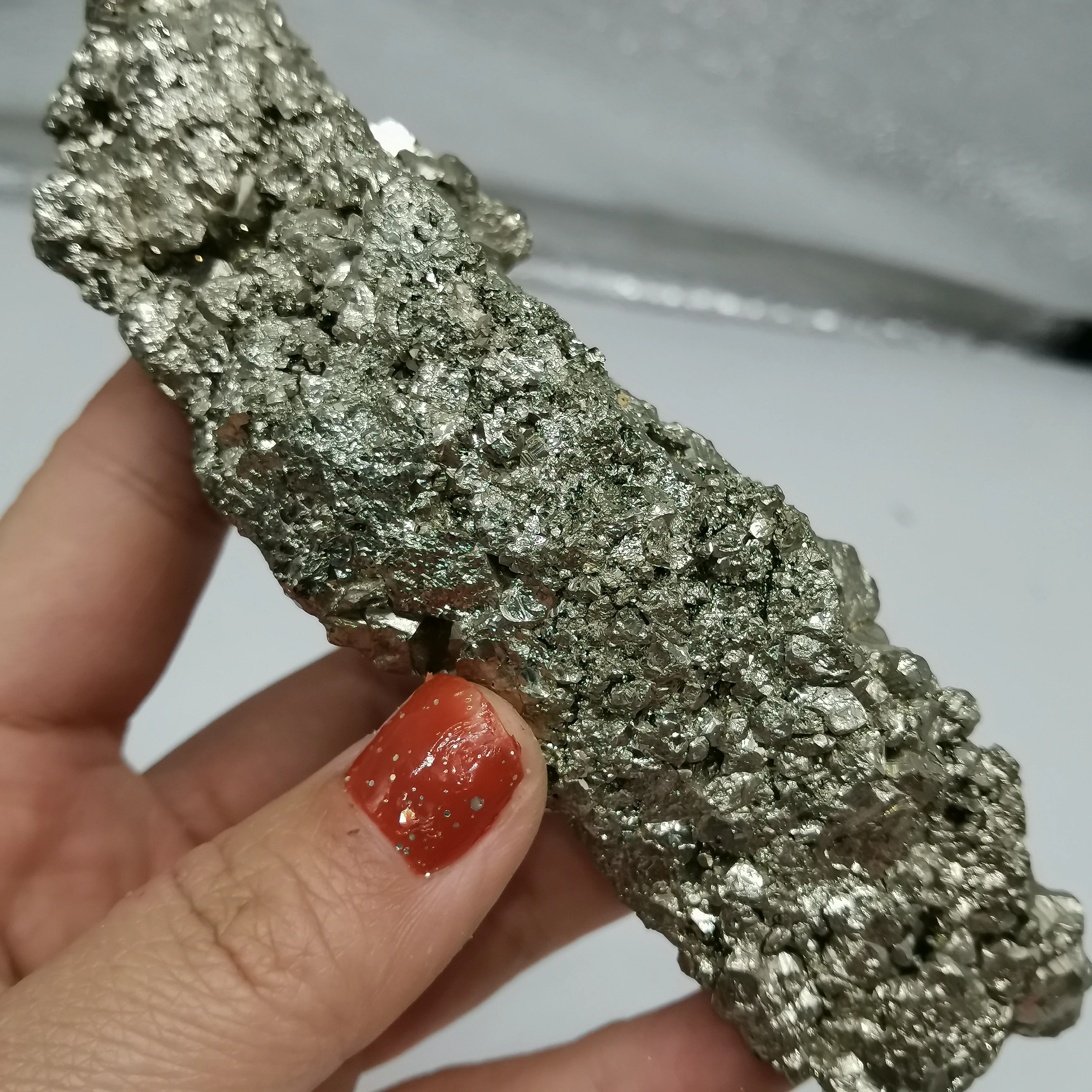 272 г натуральный исцеляющий Chalcopyrite образец характеристика детали украшения