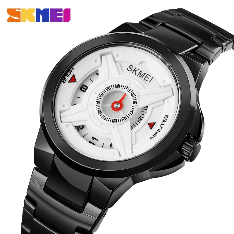 SKMEI Japan Movement Quartz Creative Pointer Dial Men Watches Clock Simple Waterproof Male Wristwatches Relogio Masculino 1699