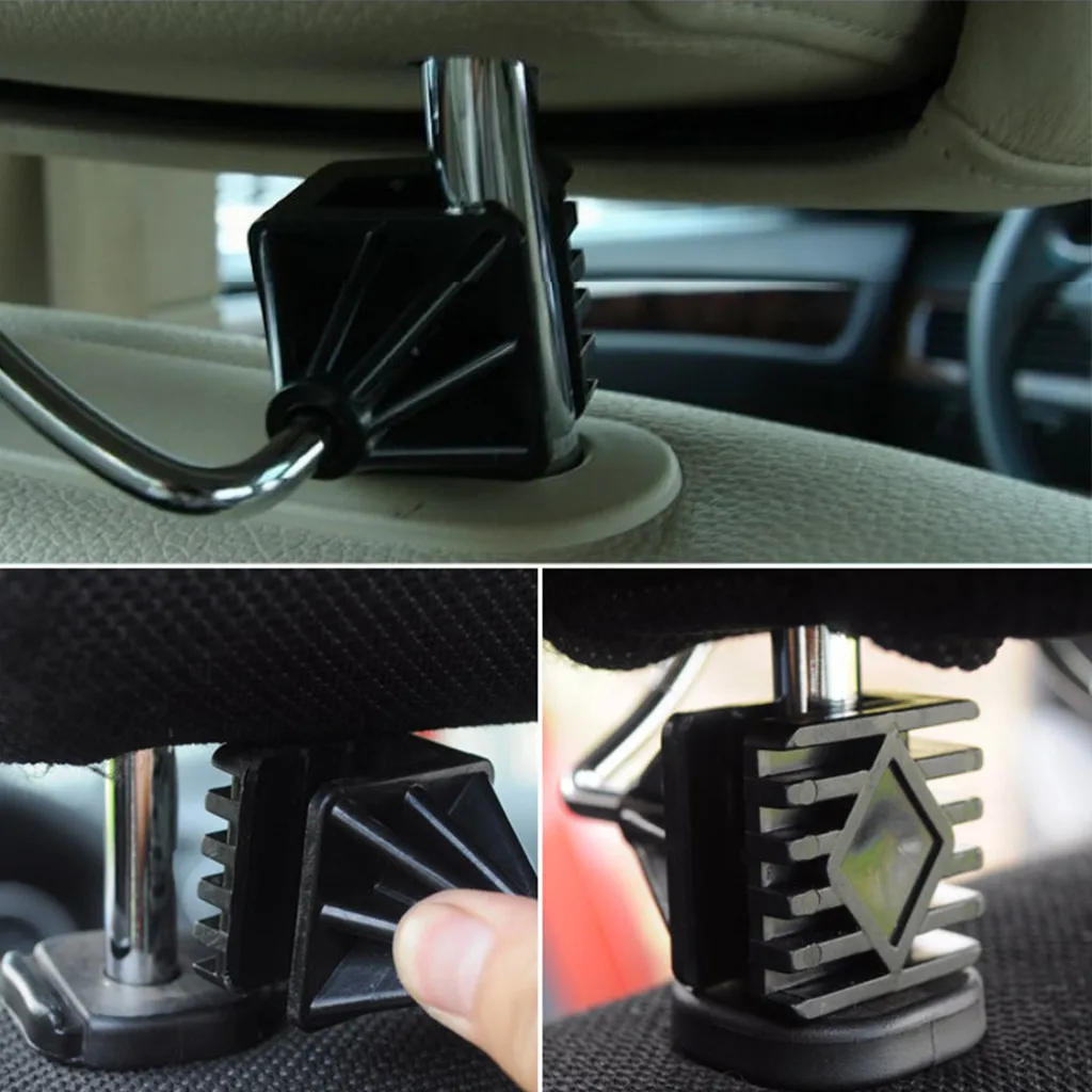 1 шт. хромированный металл авто подголовник сиденья вешалка для одежды пальто