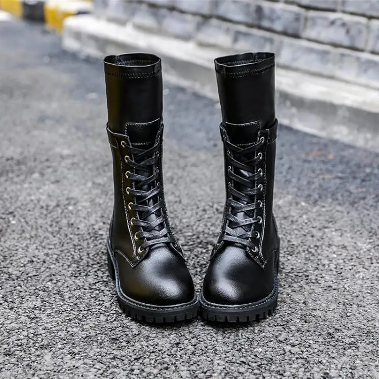 Женские зимние теплые ботинки Ботинки Martin женская обувь из спилка на молнии