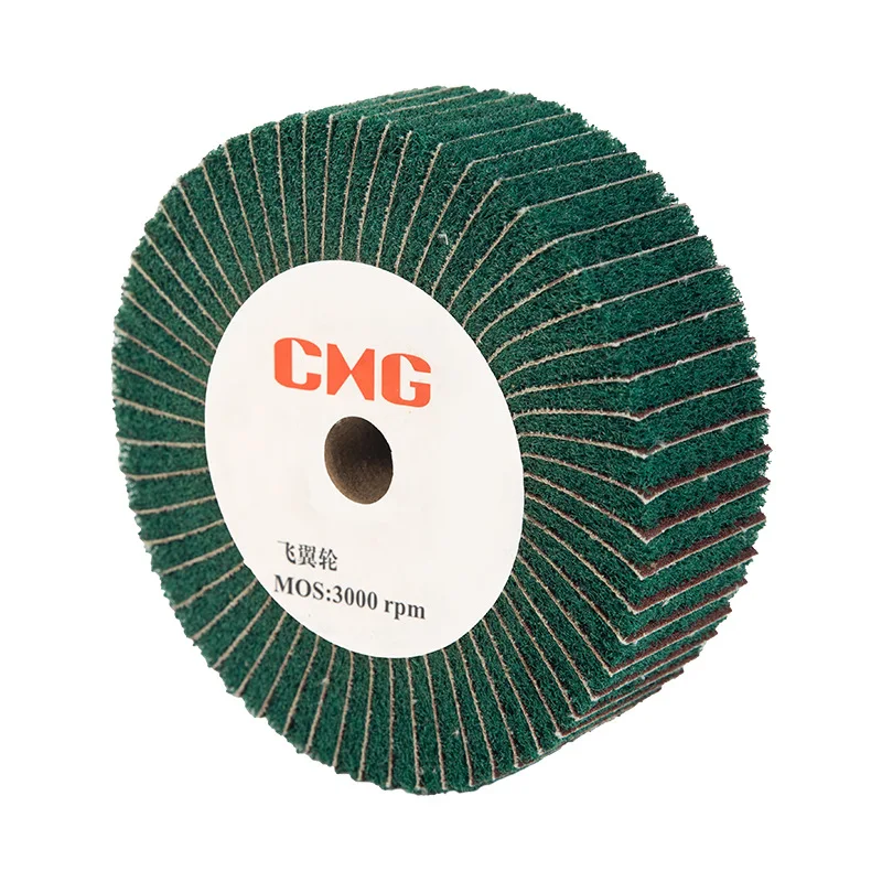 

25 Thick 20mm Hole Metal Stainless Steel Brushed Flap Wheel, Polishing Wheel Nylon Wheel, Sandwich Cloth Scouring Pad Wheel