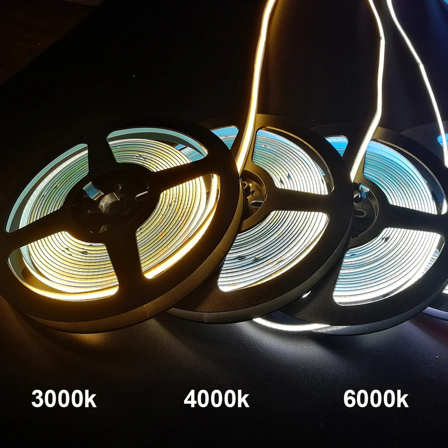 Фото Светодиодная лента с COB матрицей, LED полоска высокой плотности, 5 в постоянного тока, USB, гибкая LED полоска высокой плотности, 320 светодиодов, теплсветильник свет №4