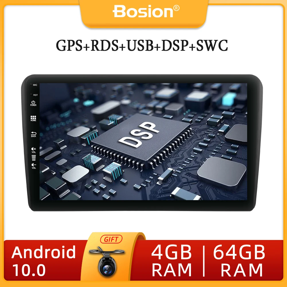 

2 Din/1 Din Car Stereo Radio Multimedia Player Android 10.0 For Audi A3 2008-2012 GPS Navigation Auto RDS Bluetooth Carplay DSP