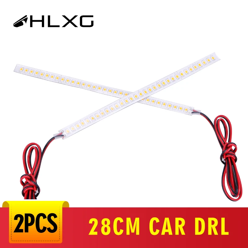 2 шт. 3000K желтый автомобиль гибкий Предупреждение льная лента светодиодный