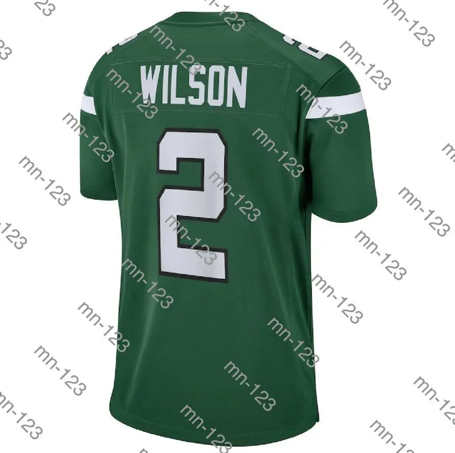 

Американская футболка с вышивкой Zach Wilson для мужчин, женщин, детей, молодежная зеленая футболка Нью-Йорка
