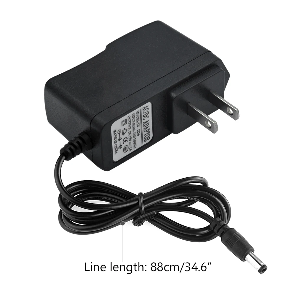 Дешевые светодиодные ленты TSLEEN AC 100V 240V DC 12V 1A зарядное устройство вилка стандарта