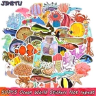 Наклейки Детские с морскими рыбками, 50 шт., наклейки с растениями