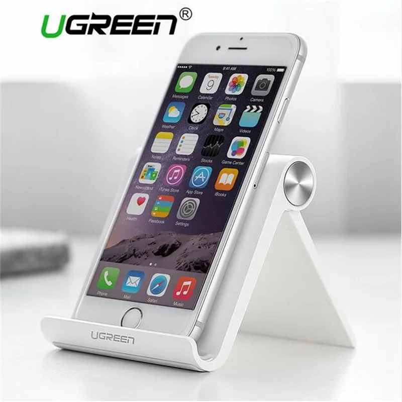 Ugreen настольная Складная подставка держатель мобильного телефона для iPhone xs ipad samsung s9 huawei xiaomi 9 8 настольная подставка Универсальный Планшет ABS