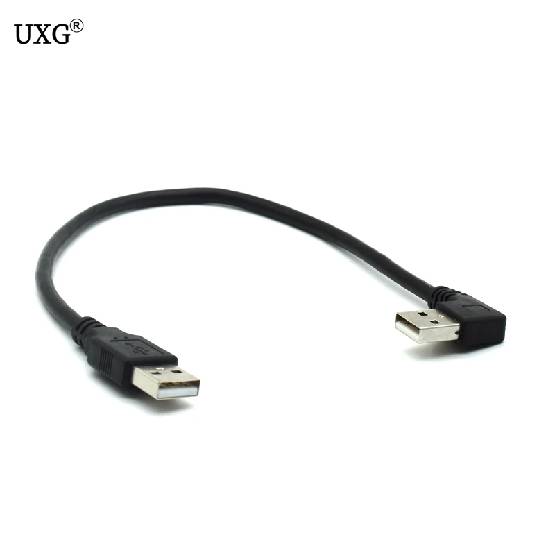 

USB 2.0 Type A Male 90 Degree up down Angled to USB 2.0 A Type Right Angled Extension Cable