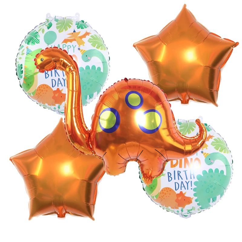 Мультяшный Симпатичный динозавр фольгированный шар тираннозавр птеродактил