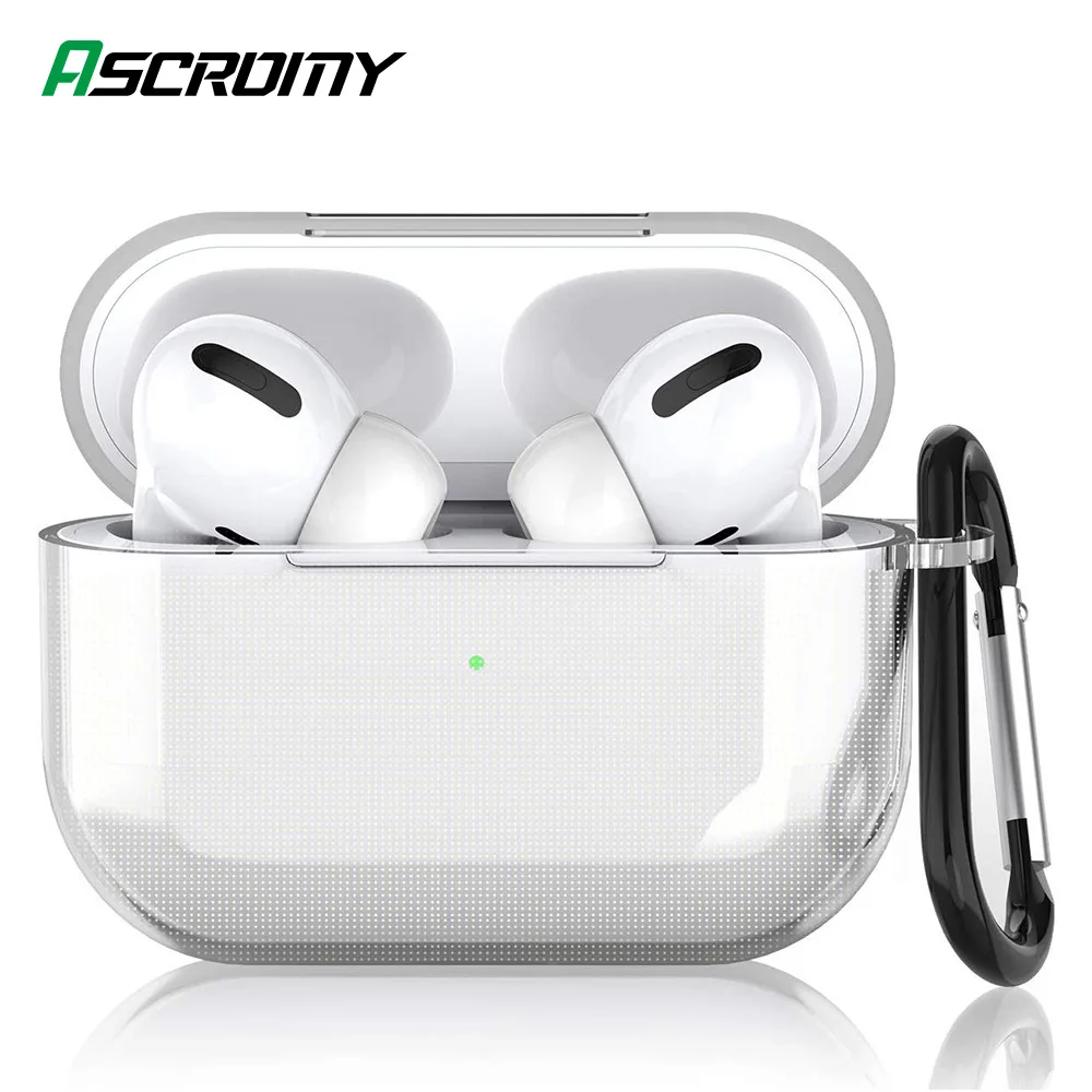 Ультратонкий чехол для Apple Airpods Pro 3 2019 прозрачный TWS Bluetooth наушников силиконовый из