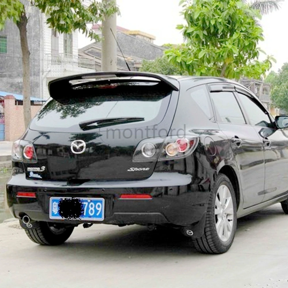 Alerón de plástico ABS sin pintar para maletero, para Mazda 3, Mazda3, Hatchback, 2006-2012