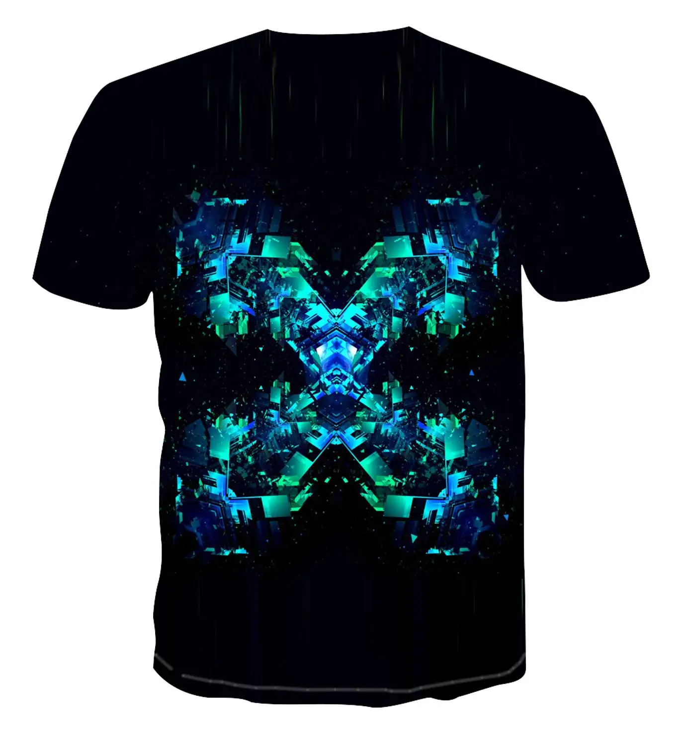 

2020 fashion hot sale new visual illusion T-shirt Abstract geometry 3D pattern T-shirt printed exquisite pattern T-shirt s-6xl