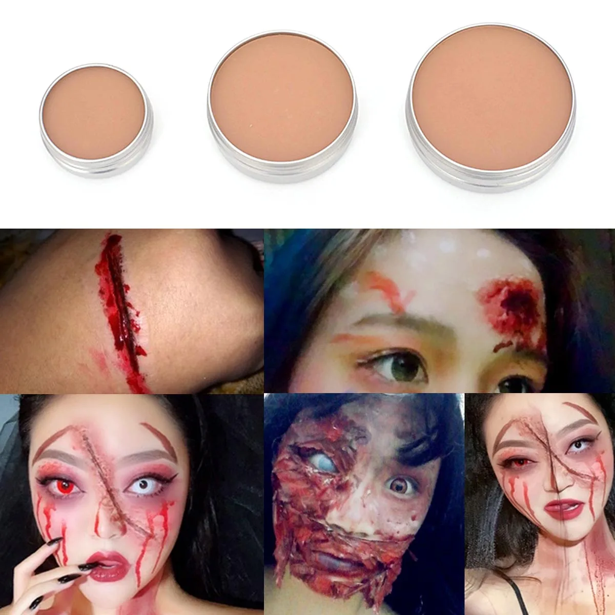 Макияж восковой кожи лица поддельный шрам для особого эффекта Хэллоуин косплей