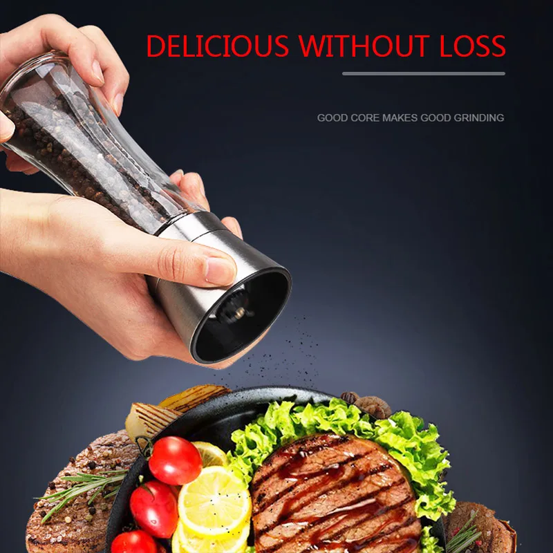 Ручная мельница для соли и перца нержавеющая сталь пряный кофе бобовый соус