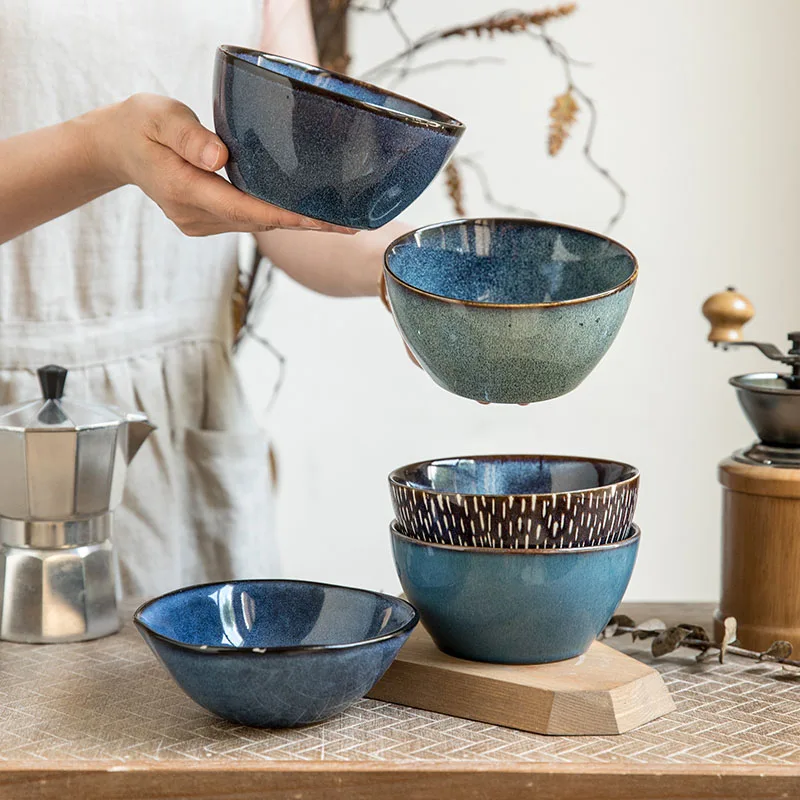 5-дюймовая миска для риса керамическая искусственная маленькая еды | Дом и сад