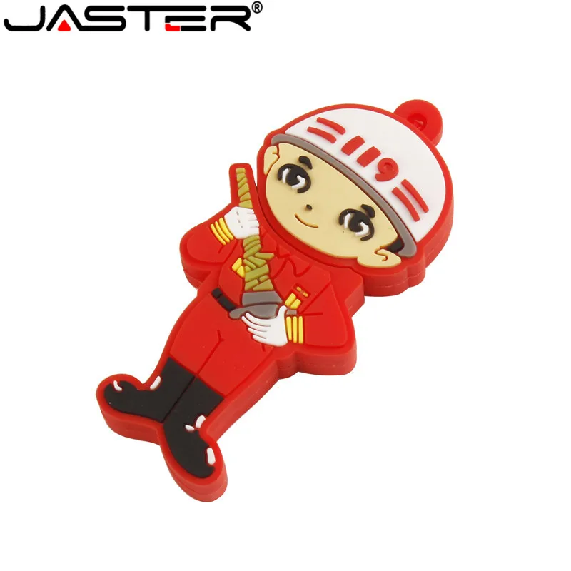 JASTER Новое поступление полицейский человек usb флэш-накопитель traffice pendrive 4 ГБ 8 16 32 64