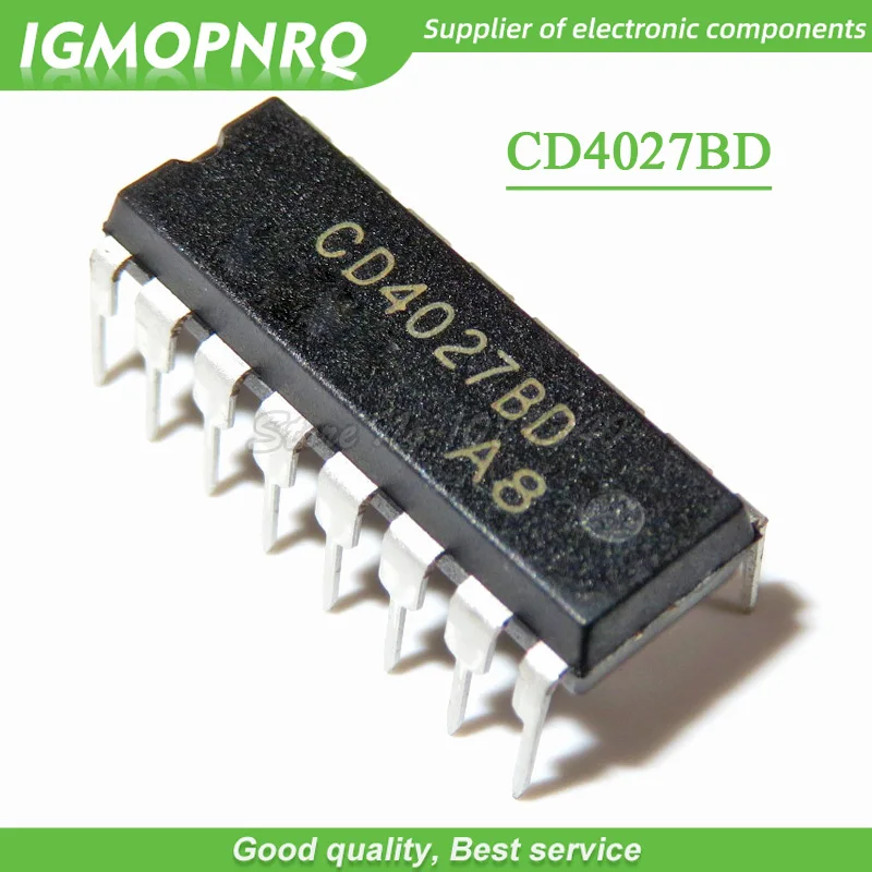 10 шт. CD4027BE DIP16 CD4027 DIP-16 CD4027BD IGMOPNRQ