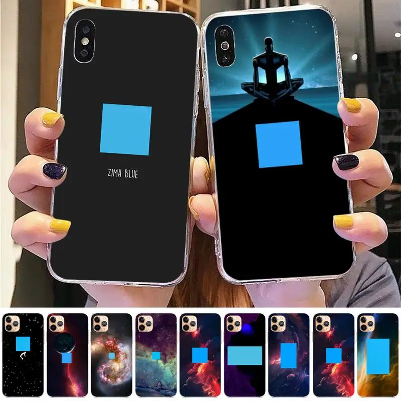 

Zima Blue Phone Case for iphone 13 8 7 6 6S Plus X 5S SE 2020 XR 11 12 pro XS MAX