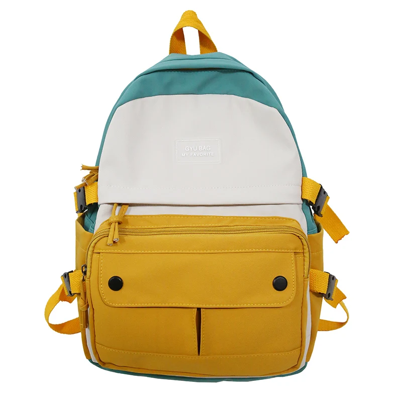 

Школьные ранцы для подростков, нейлоновый водонепроницаемый рюкзак для студентов колледжа, модная вместительная школьная сумка для девоче...