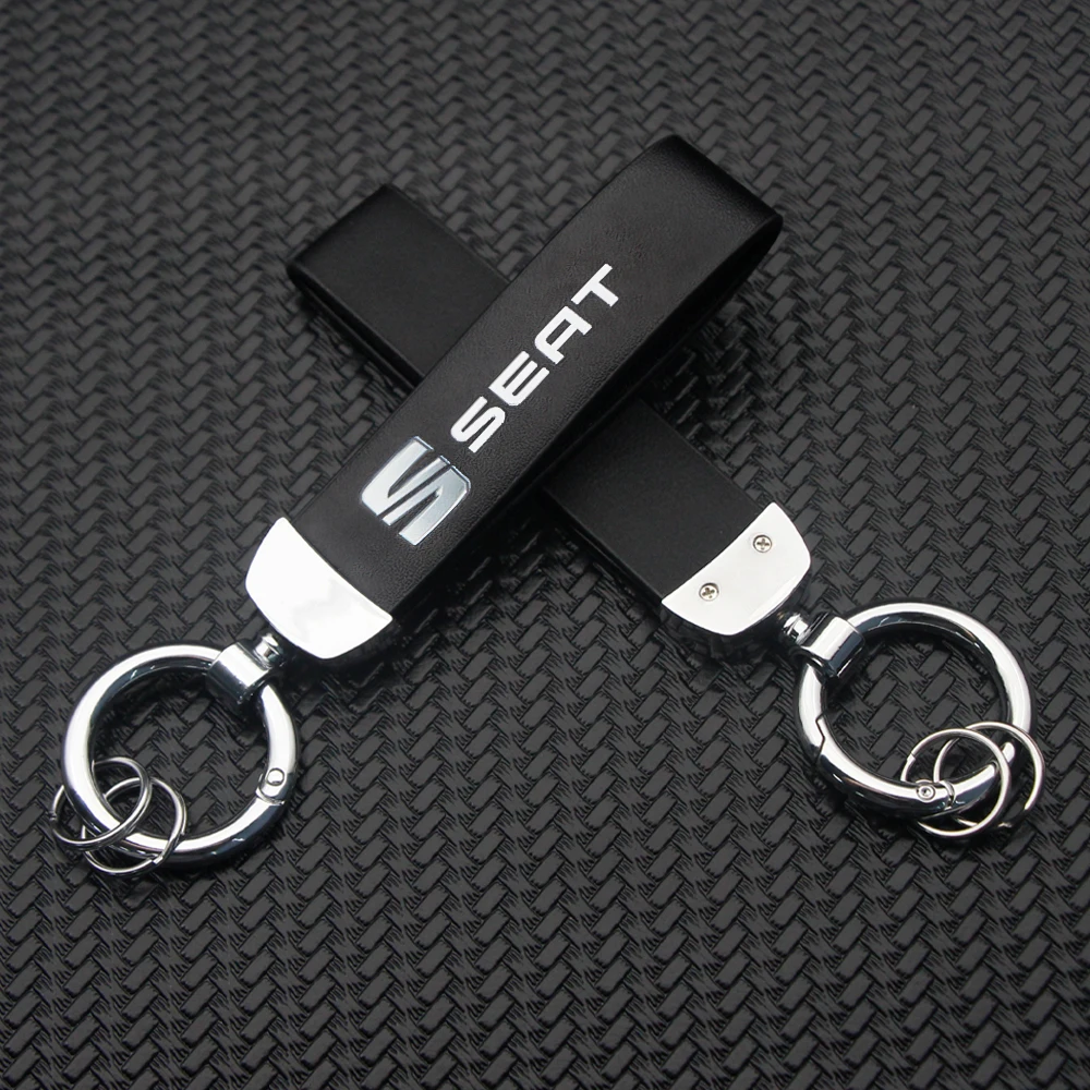 

Car Keychain Metal Alloy Logo Plate Personalized Gift Anti-lost Keyring For Seat Leon 5f Ibiza 6l 6j Leon 1p Cushion Altea Xl